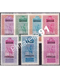 SOUDAN, n° 53 à 59 charnière, timbres des colonies françaises