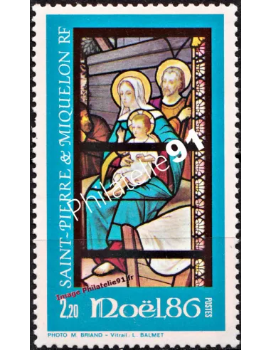 Timbre de ST PIERRE ET MIQUELON n° 474 - NOEL, Timbres Dom tom