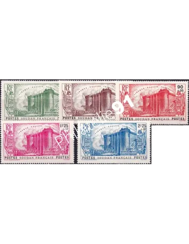 SOUDAN, n° 105 à 109 charnière, timbres des colonies françaises