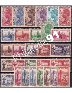 Timbres de Cote d'Ivoire n° 109 à 132, Timbres colonies françaises