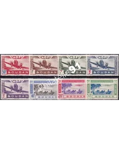 SOUDAN, PA n° 10 à 17 charnière, timbres des colonies françaises