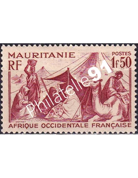 Mauritanie, n° 112A charnière, timbres Colonies françaises
