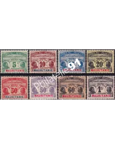 Mauritanie, Taxe n° 9 à 16 charnière, timbres Colonies françaises