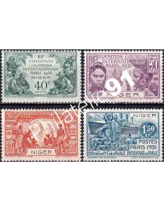 NIGER, n° 53 à 56 charnière, Timbres des colonies françaises