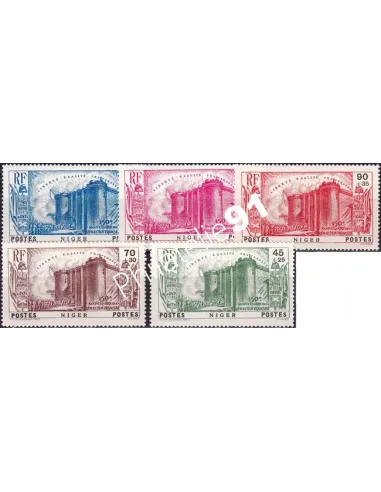 NIGER, n° 69 à 73 charnière, Timbres des colonies françaises