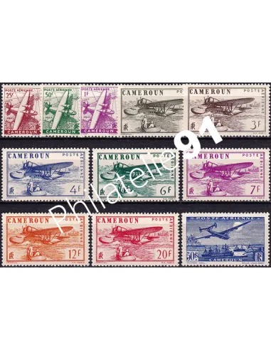 Cameroun, PA n° 1 à 11 neufs, timbres colonies francaises