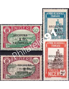 NIGER, n° 89 à 92 charnière, Timbres des colonies françaises
