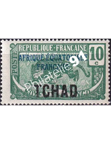 TCHAD, n° 23a charnière, timbres colonies françaises