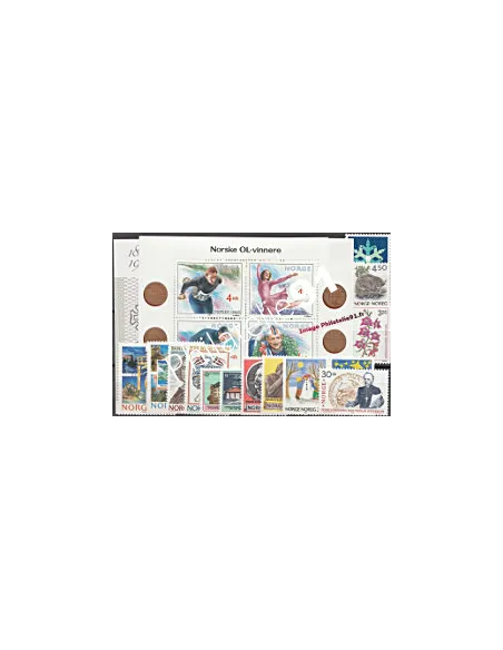 Timbres de Norvège - Année complète neuve 1990