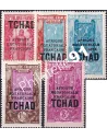 TCHAD, n° 53 à 55 charnière, timbres colonies françaises