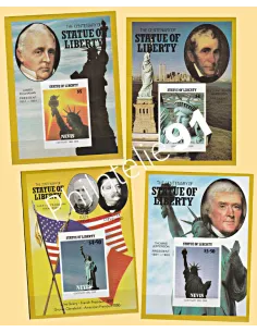 NEVIS - BF Non Dentelé n° 15 à 18  - Collection timbre Amérique