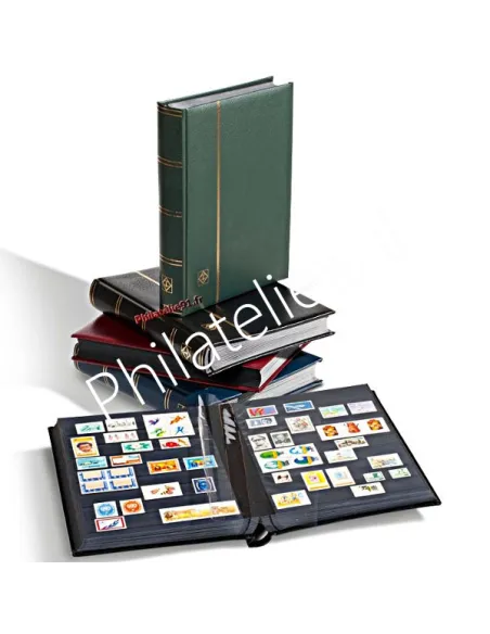 Classeurs a bandes PREMIUM. Couverture cuir ouatinée.