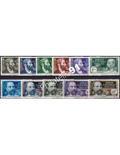A.E.F., n° 128 à 138 charnière, timbres colonies françaises