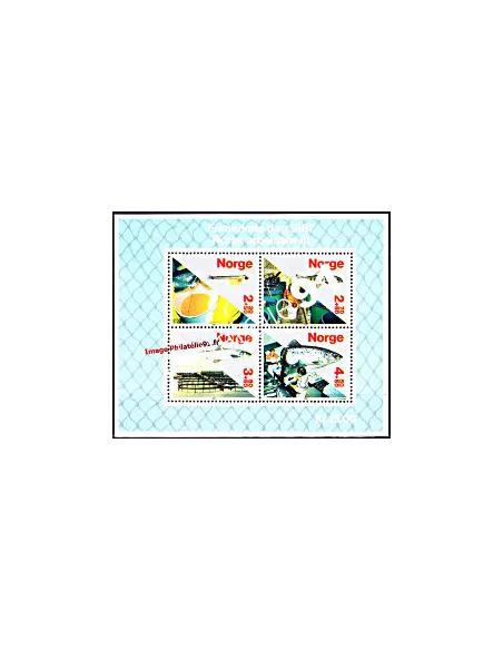 Timbres de Norvège - BF n° 8 - POISSONS
