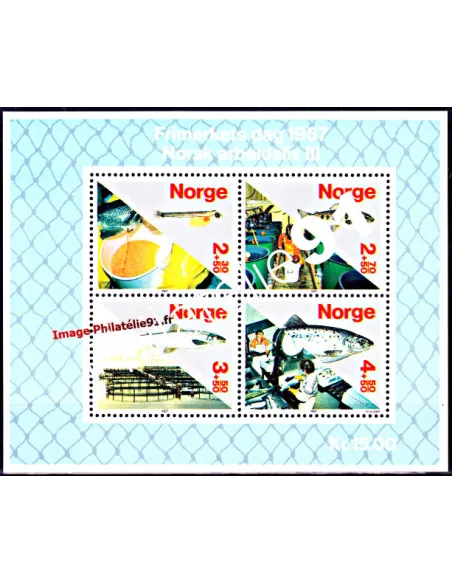 Timbres de Norvège - BF n° 8 - POISSONS