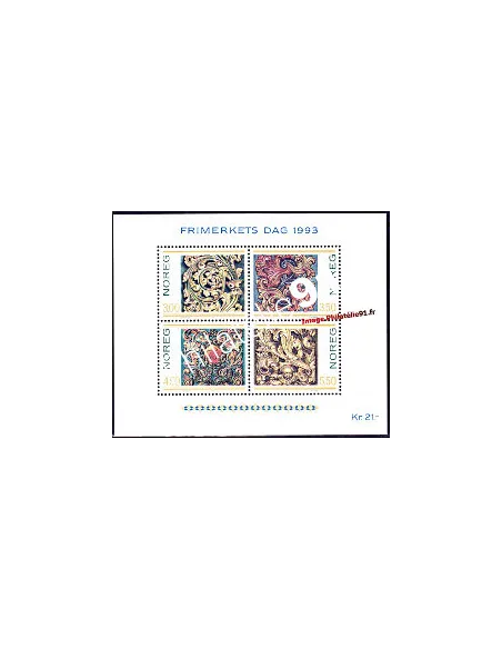 Timbres de Norvège - BF n° 20 - ART