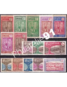 Cameroun, n° 134 à 148 charnière, timbres colonies francaises