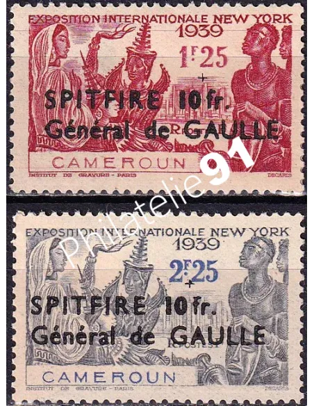 Cameroun, n° 245 à 246 neufs, timbres colonies francaises