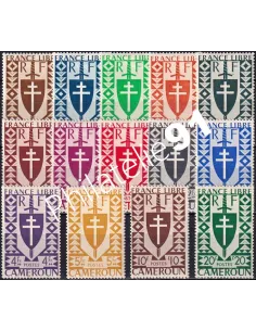 Cameroun, n° 249 à 262 charnière, timbres colonies francaises