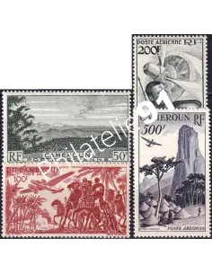 Cameroun, PA n° 38 à 41 charnière, timbres colonies francaises