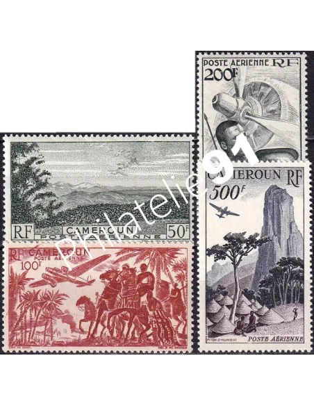 Cameroun, PA n° 38 à 41 charnière, timbres colonies francaises