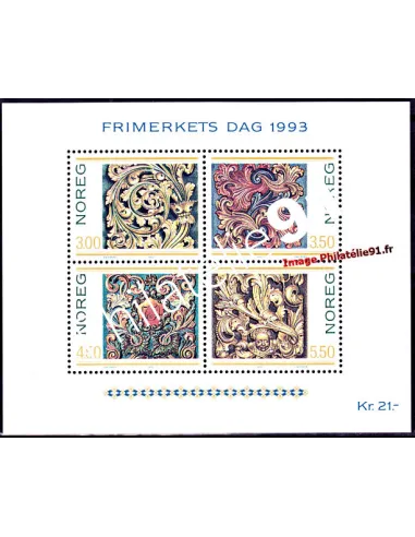 Timbres de Norvège - BF n° 20 - ART