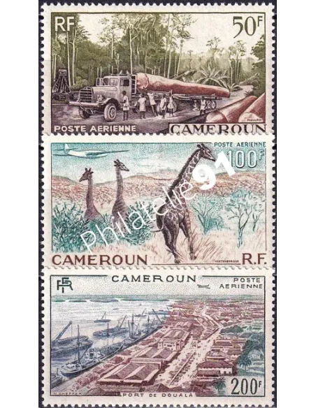 Cameroun, PA n° 46 à 48 charnière, timbres colonies francaises