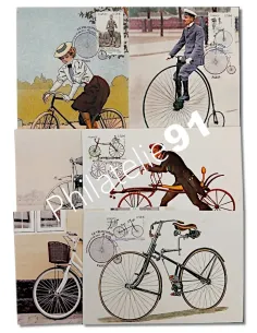 Cartes maximum  -Vélocipède. Thématique : vélo