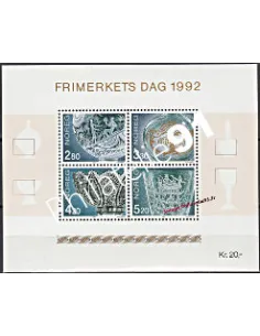 Timbres de Norvège - BF n° 18 - Verrerie d'art.
