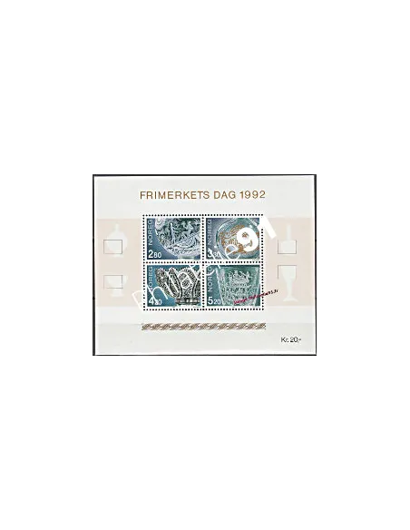 Timbres de Norvège - BF n° 18 - Verrerie d'art.