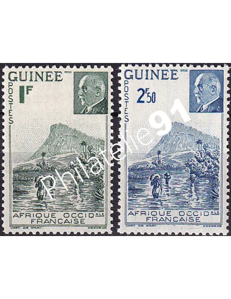 Timbres de GUINEE n° 176 à 177, collection timbres Colonies françaises