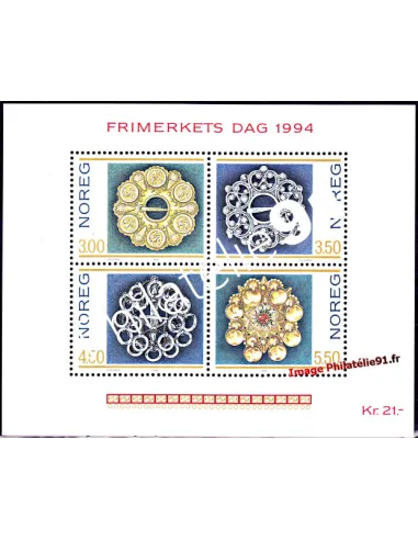 Timbres de Norvège - BF n° 21- ART