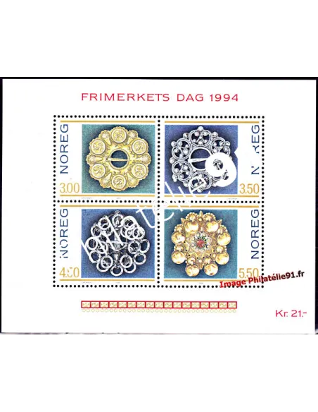 Timbres de Norvège - BF n° 21- ART