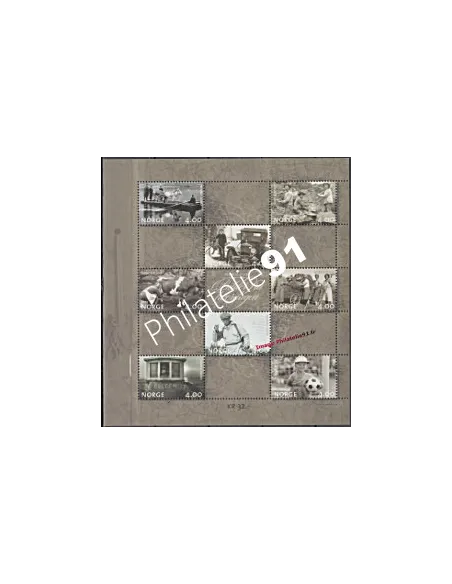 Timbres de Norvège - BF n° 22- Tournant du millénaire