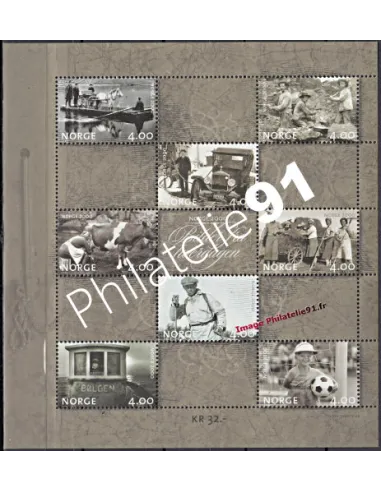 Timbres de Norvège - BF n° 22- Tournant du millénaire