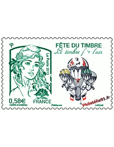 Timbre de France n° 4809 - Fête du timbre - Le timbre fête l'air