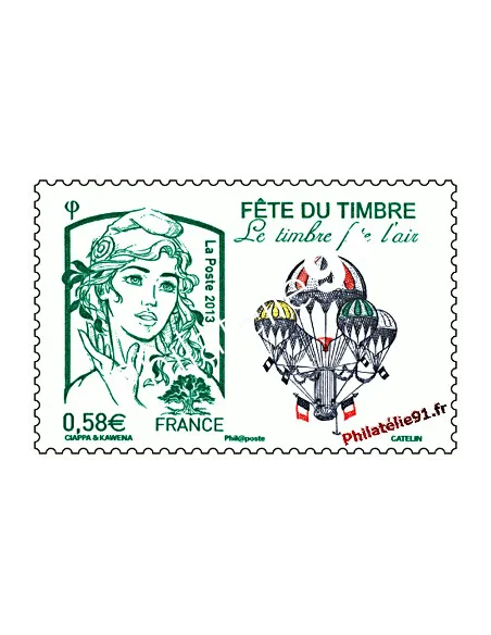 Timbre de France n° 4809 - Fête du timbre - Le timbre fête l'air