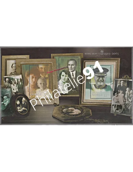Timbres de Norvège - BF n° 25- PERSONNAGES