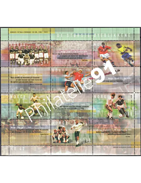 Timbres de Norvège - BF n° 24- FOOTBALL