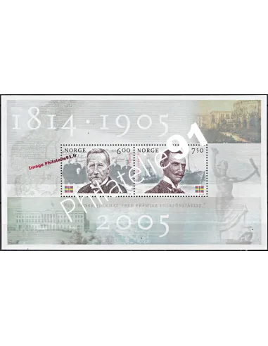 Timbres de Norvège - BF n° 29 - Union Norvège - Suède.