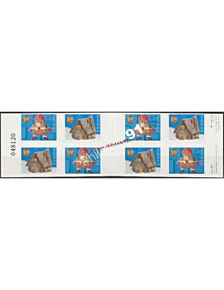 Carnet de Timbres auto-adhésifs de Norvège n° 1358 - Thématique : NOEL