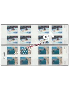 2 Carnets de Timbres de Norvège n° 1332 et 1333 - Thème : SPORTS.