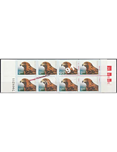 Carnet de Timbres de Norvège n° 1299 - Thématique : RAPACES