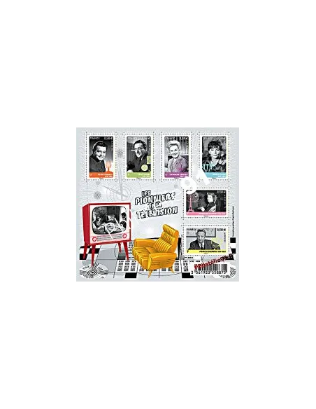 Timbres de France n° 4811 à 4816** (F4811) Les pionniers de la télévision, personnages célèbres