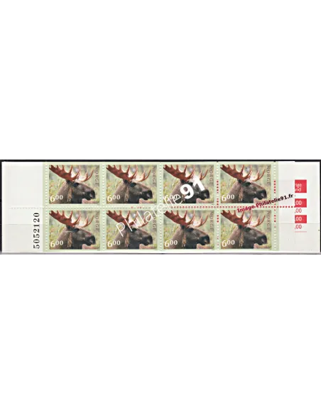 Carnet de Timbres de Norvège n° 1300 - Thématique : Animaux sauvages