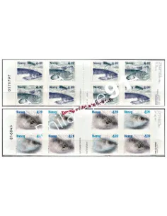 2 Carnets de Timbres de Norvège n° 1259 et 1307 - Thème : POISSONS