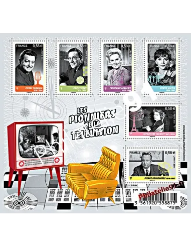 Timbres de France n° 4811 à 4816** (F4811) Les pionniers de la télévision, personnages célèbres