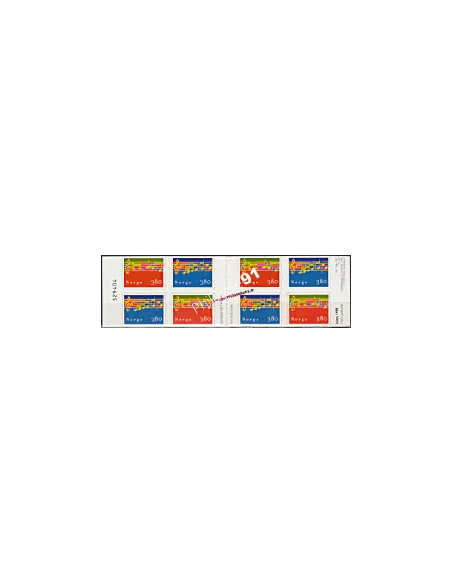 Carnet de Timbres auto-adhésifs de Norvège n° 1254 - Thématique : MUSIQUE