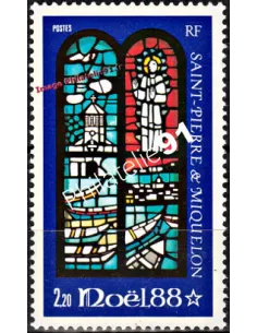 SAINT PIERRE ET MIQUELON n° 496, Noël, Timbres des Dom-Tom