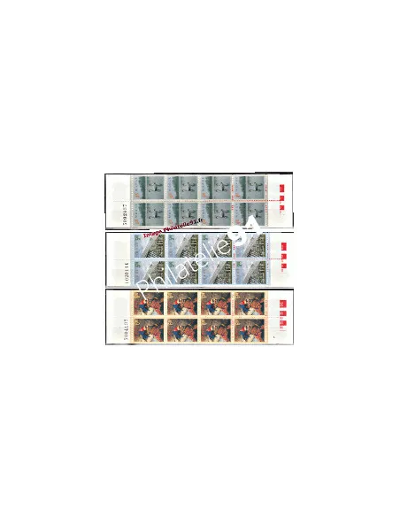 3 Carnets de Timbres de Norvège n° 1264, 1265 et 1266 Neufs. Thématique : Tourisme